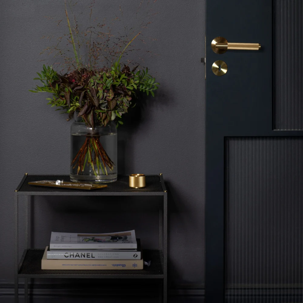 DOOR HANDLE SET / CROSS / BRASS - Image 3