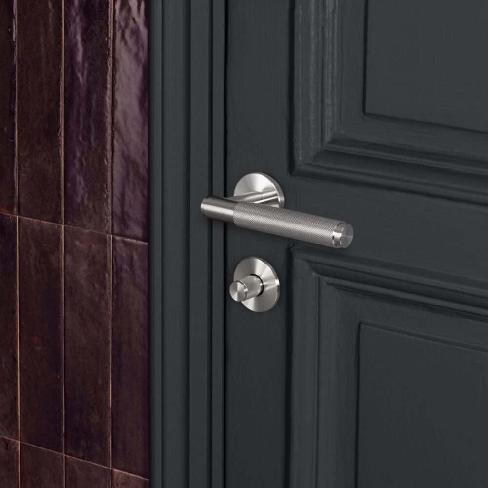DOOR HANDLE SET/ CROSS / STEEL - Image 7