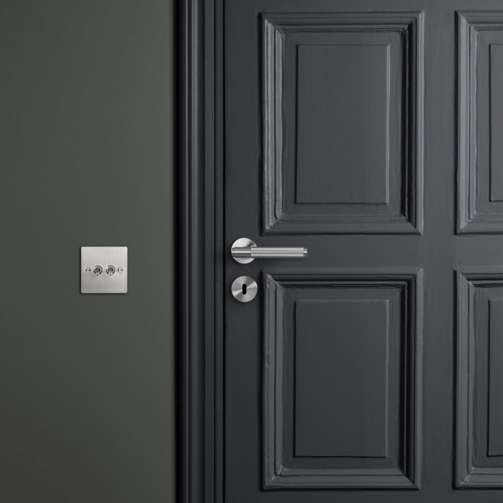 DOOR HANDLE SET/ CROSS / STEEL - Image 8