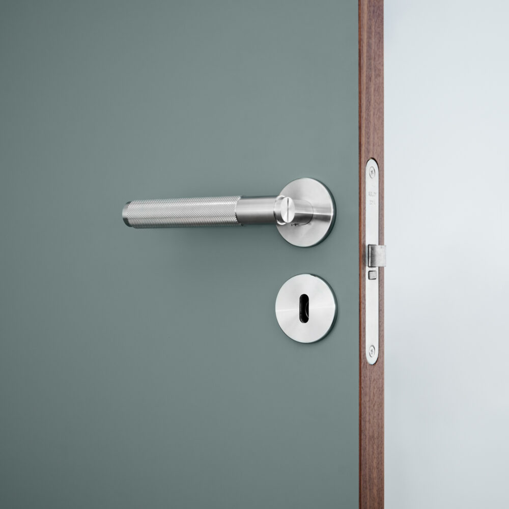 DOOR HANDLE SET/ CROSS / STEEL - Image 6